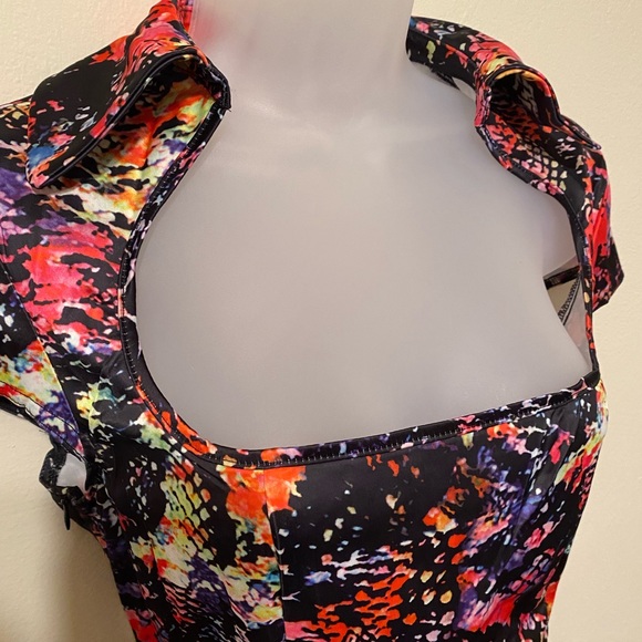 Cap Sleeve Cheongsam Style Dress NWOT - Size M - Picture 6 of 7